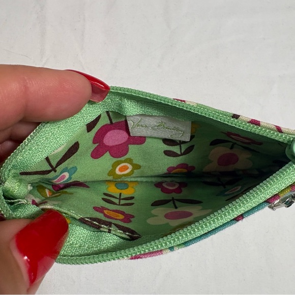 Vera Bradley Mini Zip ID Case Wallet Key Chain‎ Retired Pattern Tutti Frutti - Picture 4 of 4
